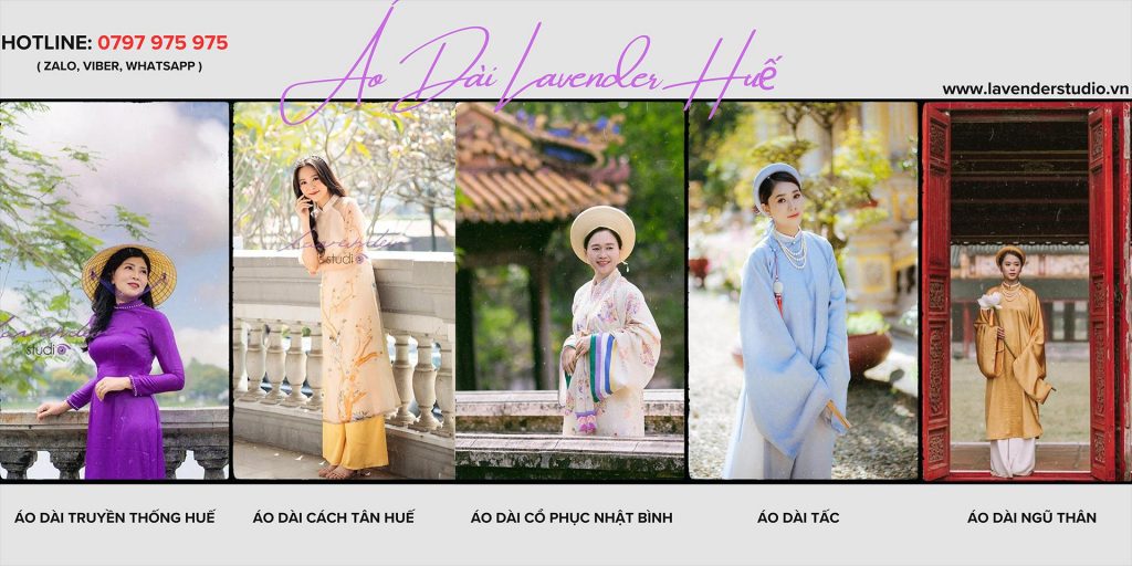 Địa chỉ và dịch vụ tại lavender studio huế review giá thuê áo dài cổ phục